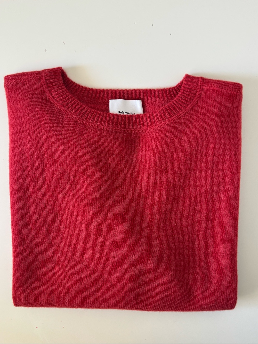 Reformation Cashmere Boyfriend Sweater (M) - SUN-DRIED TOMATO - NWOT - Picture 5 of 8